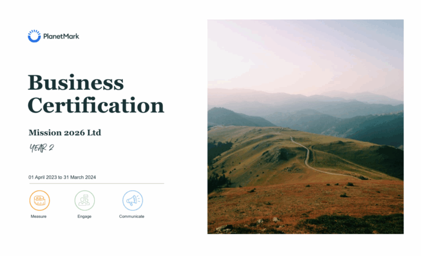 mission : net zero advances sustainability goals with Planet Mark